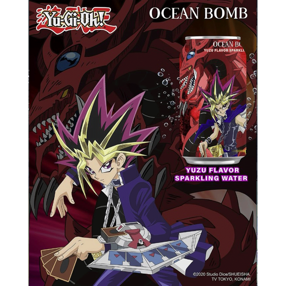 Ocean Bomb King of Game Sparkling Yuzu Flavor 330ml (4 Designs)