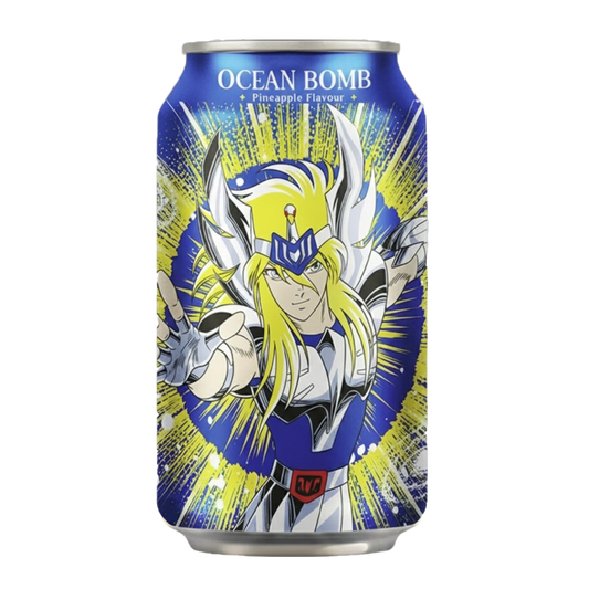Ocean Bomb Saint Seiya Sparkling Water Pineapple 330ml
