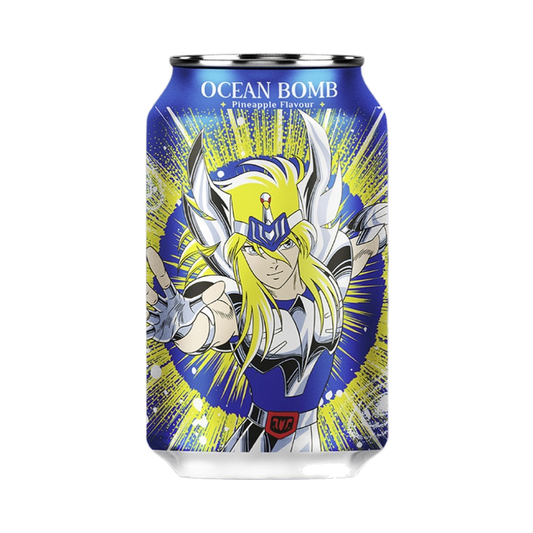 Ocean Bomb Saint Seiya Sparkling Water Pineapple Flavor 330ml
