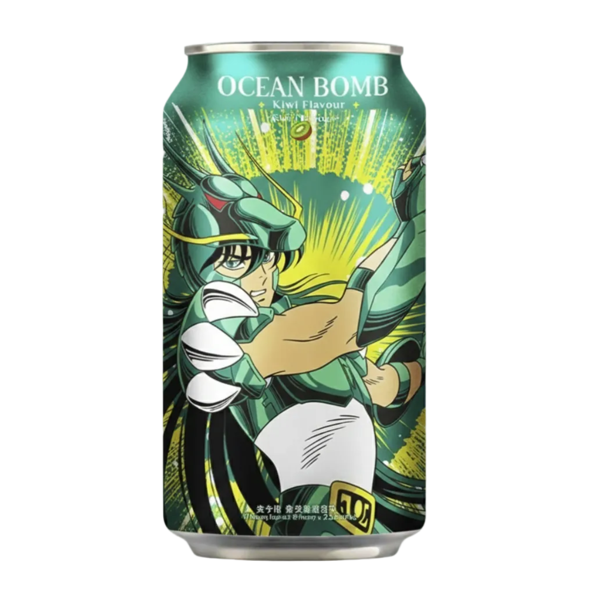 Ocean Bomb Saint Seiya Sparkling Water Kiwi Flavor 330ml