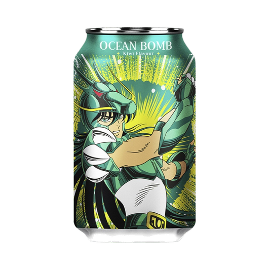 Ocean Bomb Saint Seiya Sparkling Water Kiwi Flavor 330ml