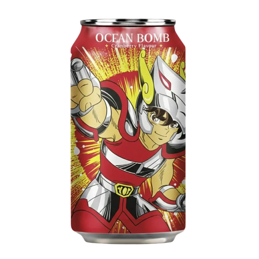 Ocean Bomb Saint Seiya Sparkling Water Cranberry 330ml