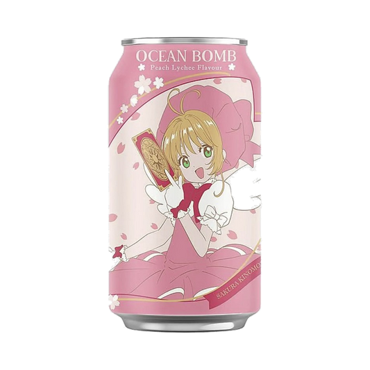 Ocean Bomb Cardcaptor Sakura Sparkling Water Cherry Candy Flavor 330ml