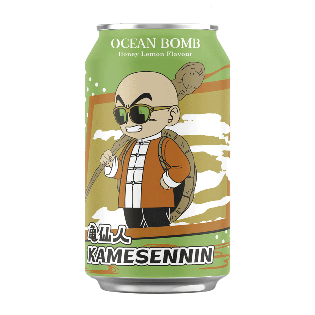 Ocean Bomb Dragonball Sparkling Water Honey Lemon Flavor 330ml