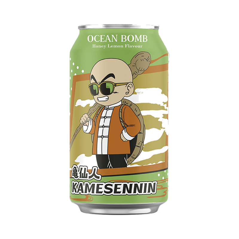 Ocean Bomb Dragonball Sparkling Water Honey Lemon Flavor 330ml