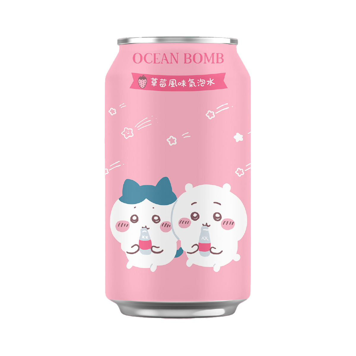 Ocean Bomb 吉伊卡哇 草莓风味气泡水 - Ocean Bomb Chiikawa Sparkling Water Strawberry Flavor 330ml