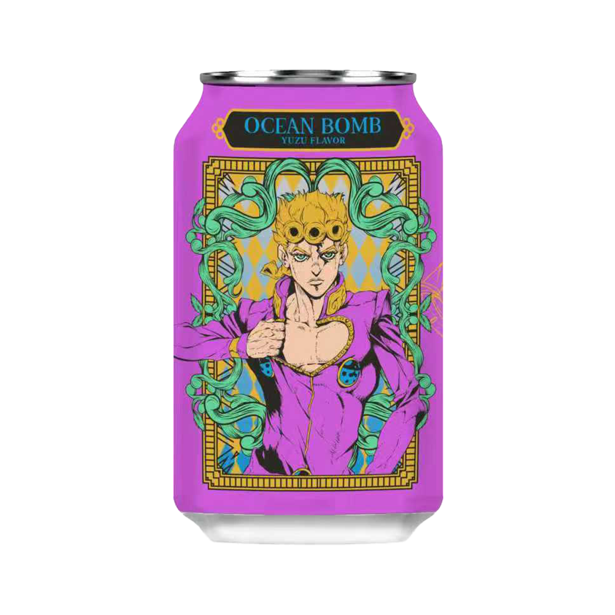 Ocean Bomb JoJo's Bizarre Adventure Sparkling Water Yuzu Flavor 330ml