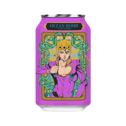 Ocean Bomb JoJo's Bizarre Adventure Sparkling Water Yuzu Flavor 330ml