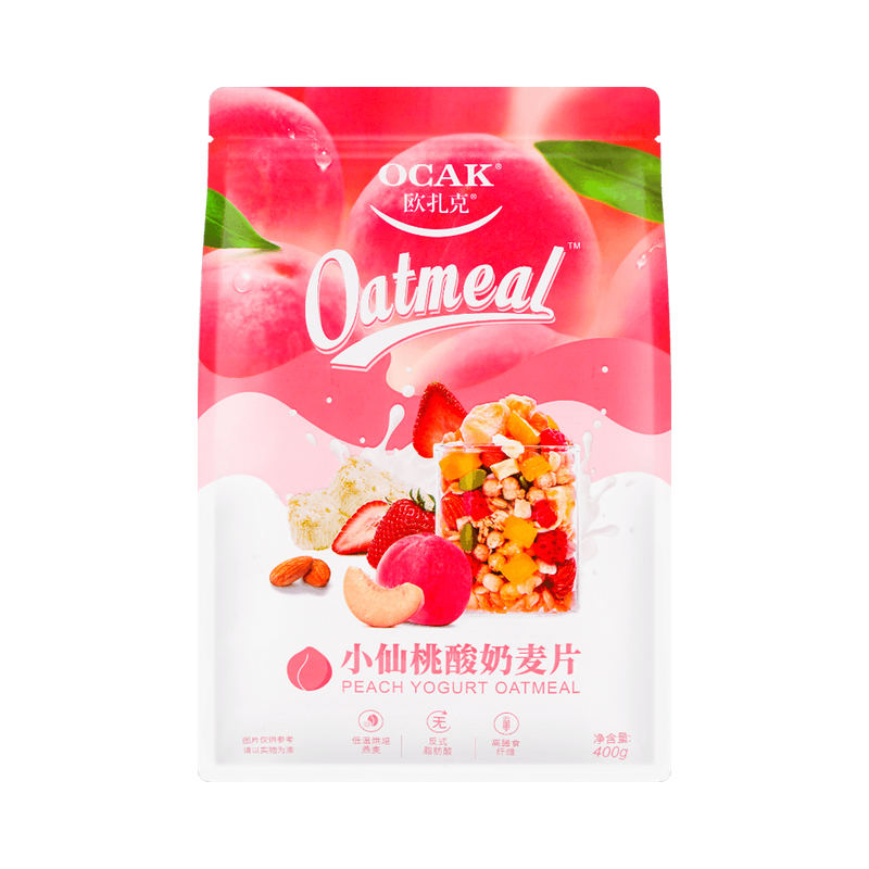 OCAK Peach Yogurt Oatmeal 400g