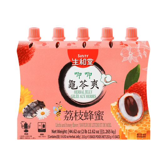 Sunity Herbal Jelly Drink Lychee & Honey Flavor 253g*5bags