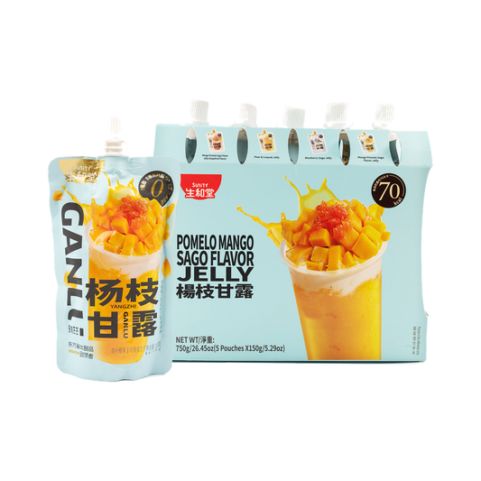Sunity Pomelo Mango Sago Flavor Jelly (Mango Flavor) 150g*5bags