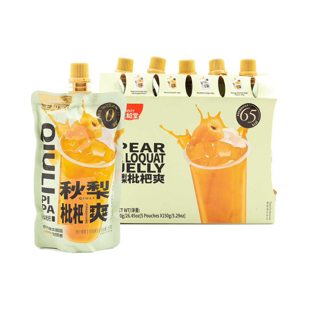 Sunity Pear Loquat Flavor Jelly 150g*5bags