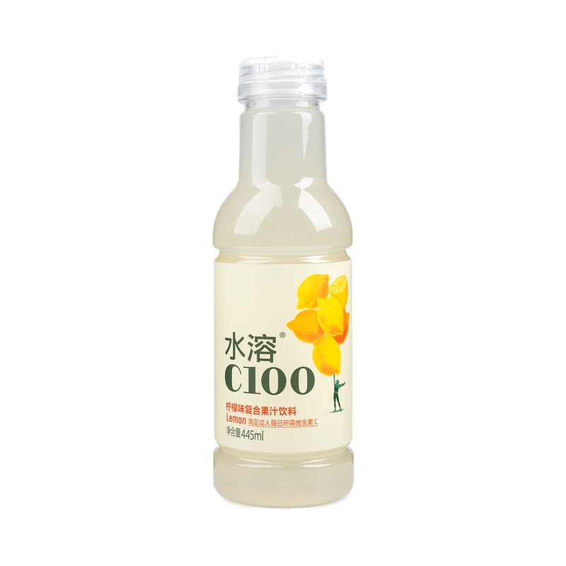 C100 Lemon Flavor Juice Water 445ml