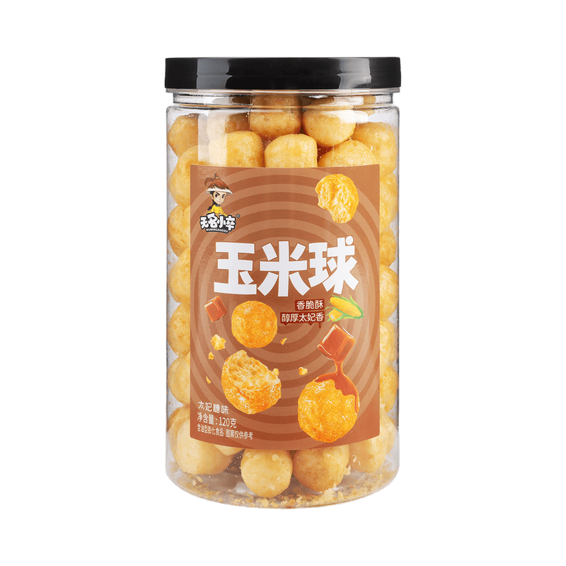 Mr. Nobody Wu Corn Puff Balls (Toffee Flavor) 120g