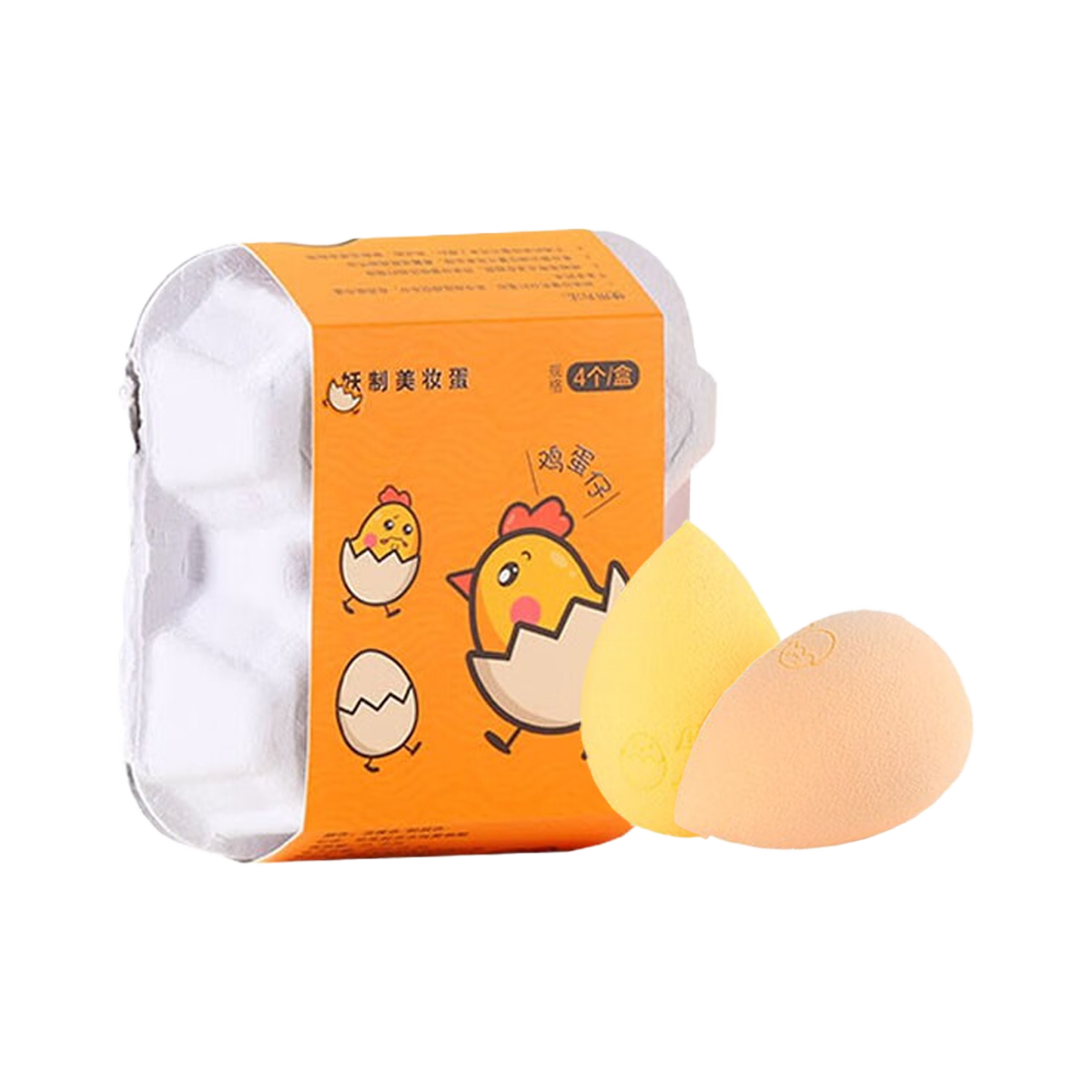 妖制 鸡蛋仔美妆蛋 - Yaozhi Beauty Blender 4 Count