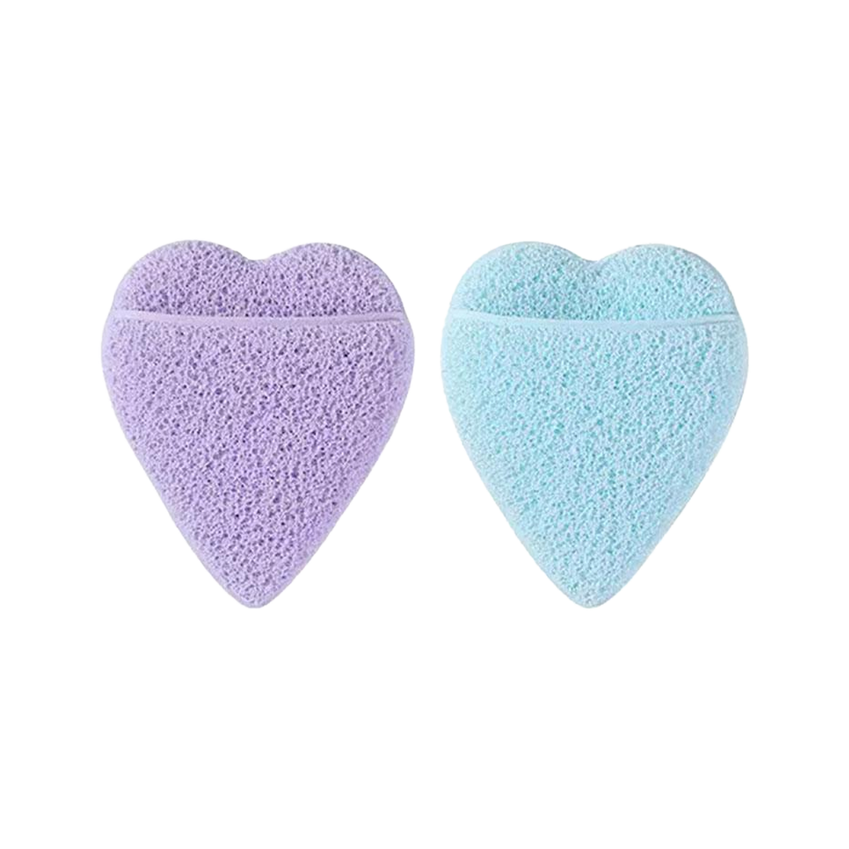 妖制 洗脸粉扑（紫色+蓝色） - Yaozhi Face Wash Puff (Purple + Blue) 2 Count